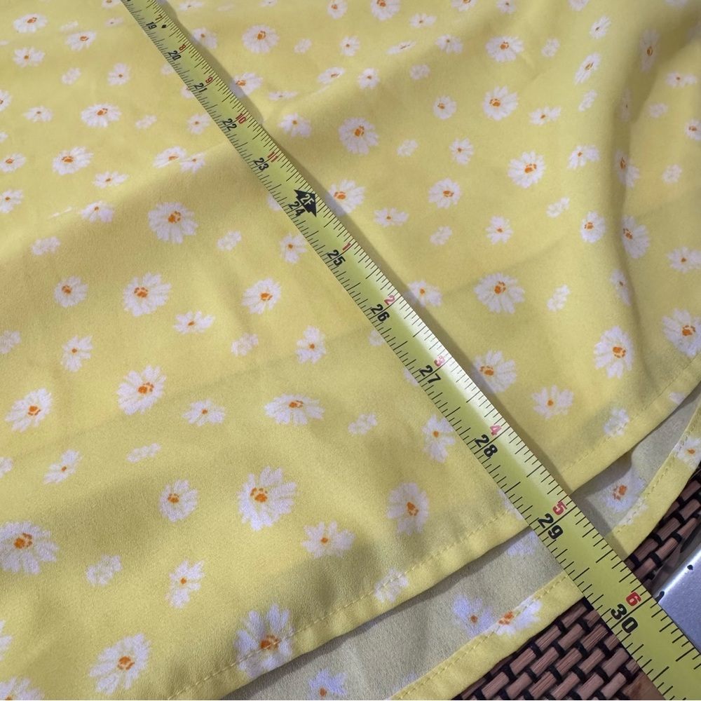 Jason Wu 4X Yellow Daisy Floral Blouse Long Sleeve V Neck Plus Size Top‎ - Picture 11 of 11